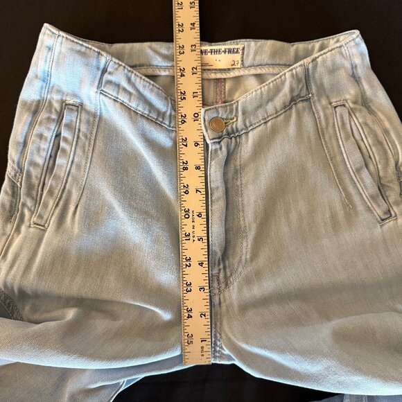Free People Chase The Sun Extreme Wide-Leg Jeans Sz 27 - Picture 10 of 15